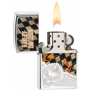 Zippo Harley-Davidson Skull Chess Highpolish