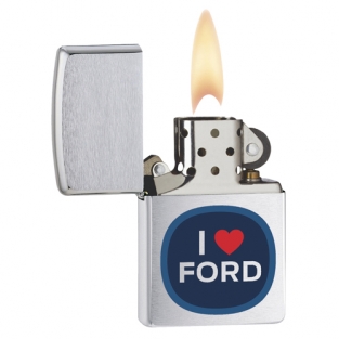 Zippo I Love Ford Chroom