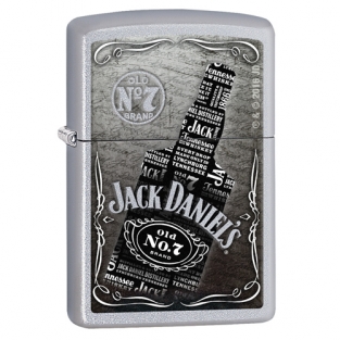 Zippo Jack Daniels Old No7 Satin Chrome