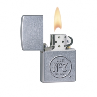 Zippo Jack Daniels Old No7 Stamp Street chrome