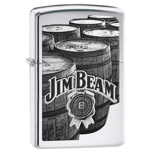 Zippo Jim Beam Barrels Chrome