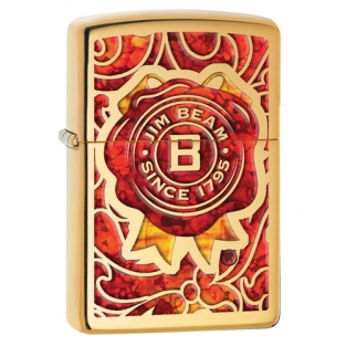 Zippo Jim Beam Logo Fusion Brass