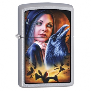 Zippo Mazzi - Girl and ravens