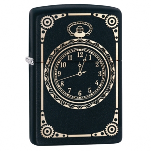 Zippo All over Clock Mechanisme voorzijde