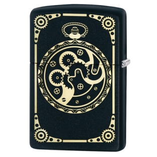 Zippo All over Clock Mechanism achterzijde