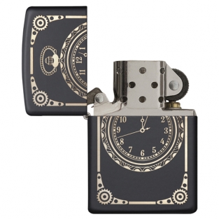 Zippo All over Clock mechanism voorzijde open