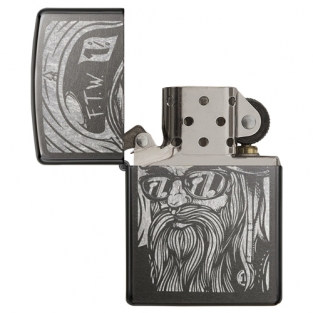 Zippo Beard Biker Gray Dusk