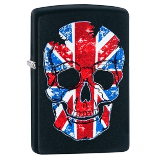 Zippo British Flag Skull