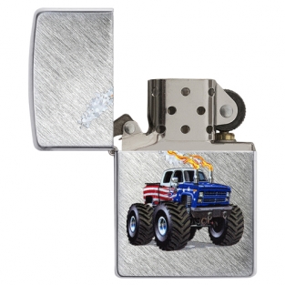 Zippo Monster Truck Design herringbone