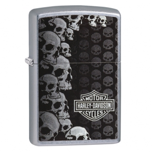Zippo Harley Davidson Massive Skulls