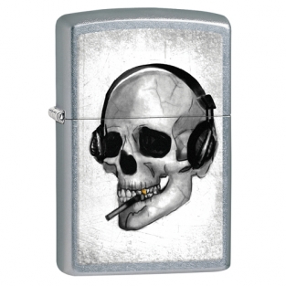 Zippo headphone skull
