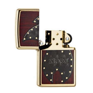 Zippo Leather Flame