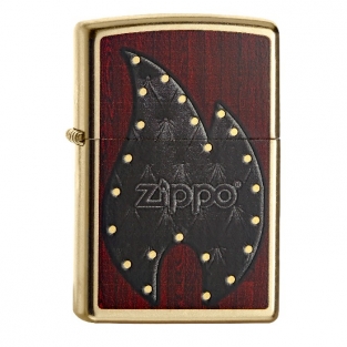 Zippo Leather Flame