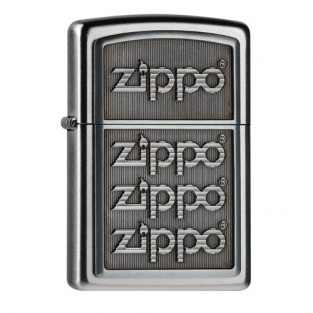 Zippo met 4 Zippo Logos 3D