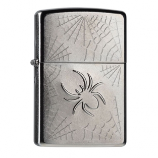 Zippo Stamped Spider Web