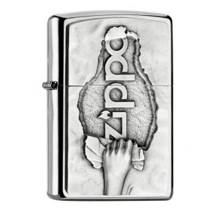 Zippo torn paper emblem