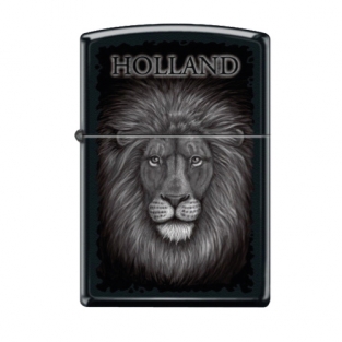 Zippo Black and white lion - Holland