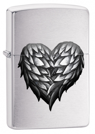 Zippo winged heart
