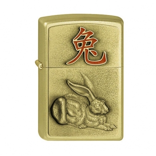 Zippo 2023 Year of the Rabbit Brass