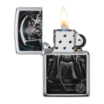 Zippo anne stokes skull with scythe