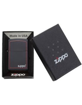 Zippo Black Matte Zippo Border verpakking