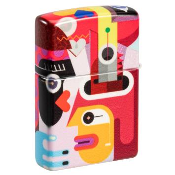 Zippo aansteker Abstract People Design 7