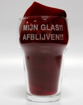 Bierglas 115mm inclusief logo+tekst graveren