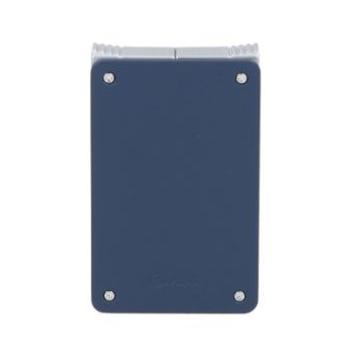 Caseti aansteker met enkele vlam en dubbele vlam en punch blauw chrome