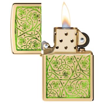 Zippo aansteker Clover Leaves Design3