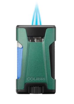 Colibri aansteker Double Flame Rebel Green Met Vlam