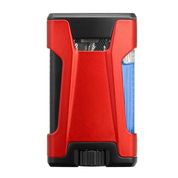 Colibri aansteker Double Flame Rebel Red Achterkant