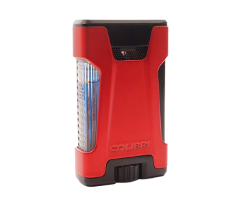 Colibri aansteker Double Flame Rebel Red Schuinaanzicht