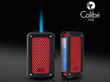 colibri lighter black+red 2 aanzichten