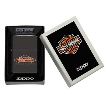 aansteker Zippo Harley Davidson 120 years black ice in verpakking