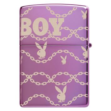 Zippo Purple Playboy Design. Achterkant