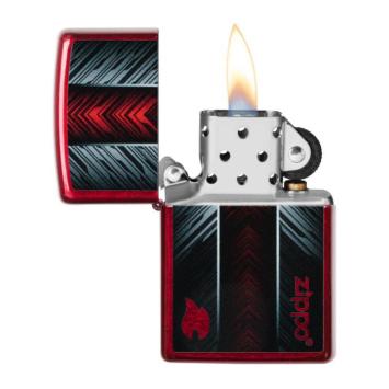 Zippo Red And Gray Zippo Design 2