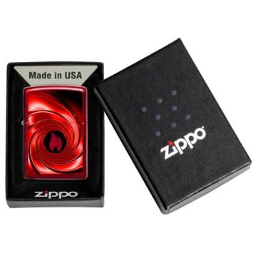 Zippo Red Swirl Design 3