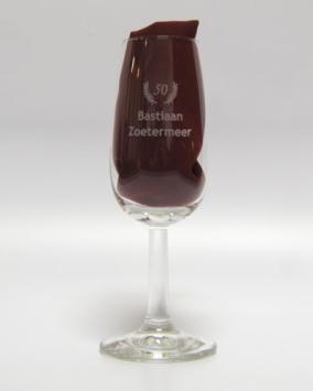 Sherry glas inclusief logo+tekst graveren