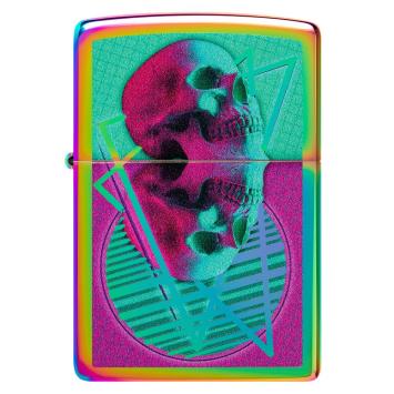 Zippo aansteker Skull Mirrored