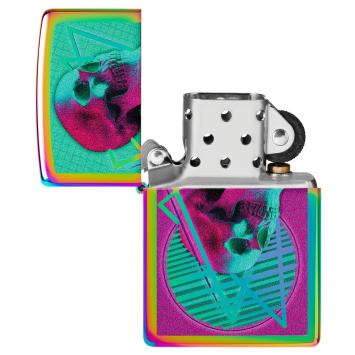 Zippo aansteker Skull Mirrored