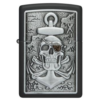 Zippo Skull with Anchor