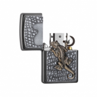 Zippo Gecko emblem open