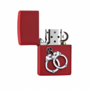 Zippo Handcuffs Red open