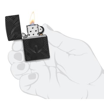 Zippo in hand