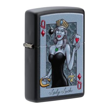 Zippo  Lady Luck zijaanzicht