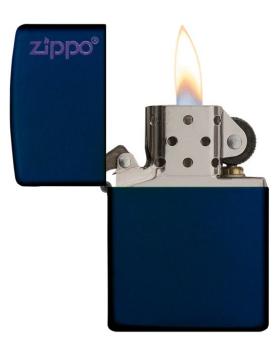 Zippo Navy Blue Matte with Logo