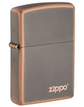 Zippo aansteker Rustic Bronze With Zippo Logo