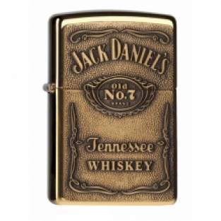 Zippo Jack Daniel's Label Brass Emblem