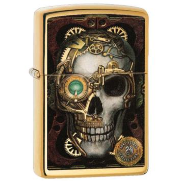 Zippo anne stokes skull with wheels