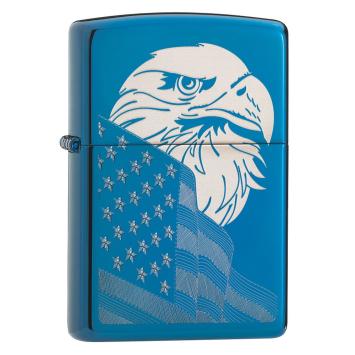 Zippo Blue eagle High Polish